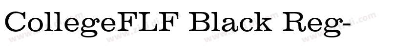 CollegeFLF Black Reg字体转换 CollegeFLF Black Reg字体转换